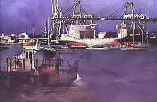 Port Melbourne watercolour