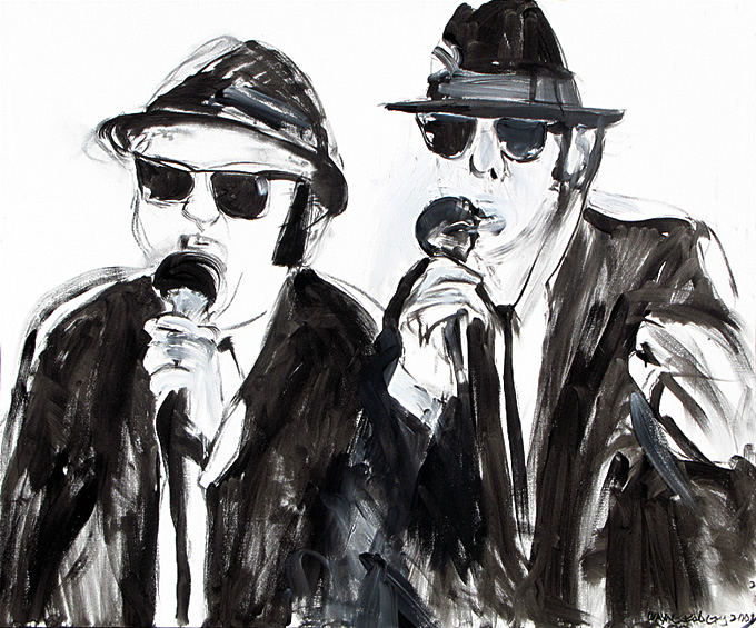 Blues Brothers, drawing / painting