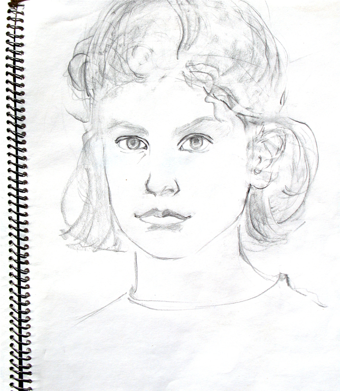 Natasha, pencil drawing