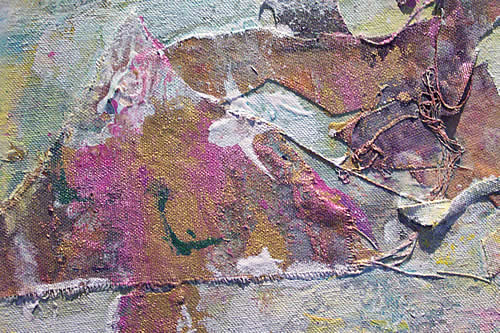 detail from the painting Whale Beach