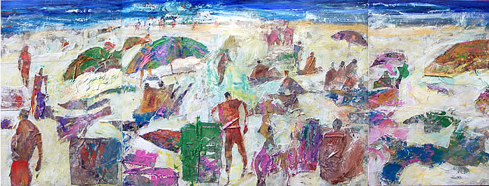 Whale Beach, acrylic painting by Wayne Roberts